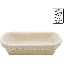 Oval Ekmek Hamur Mayalama Sepeti Bezli 30x13,5x8,5 cm Oval 30X13,5X8,5 Bezli