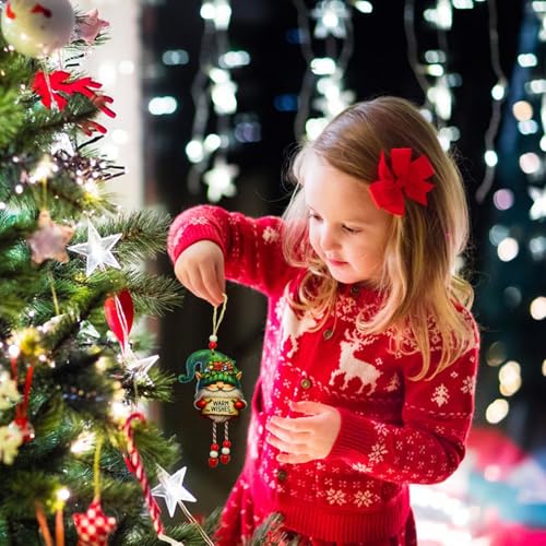 Nain de Noël vert en tissu de 30 cm pour décoration de table festive - 4