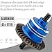1/10 Front Rear Differential Upgrades Diff for 1/10 Traxxas Slash Rustler Stampede Hoss 4x4 VXL Ford 150，2PCS #45 Steel Differential, Replaced #5381#6882#5379(Blue)