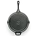 T-fal E83407 Pre-Seasoned Nonstick Durable Cast Iron Skillet/Fry pan Cookware, 12-Inch, Black