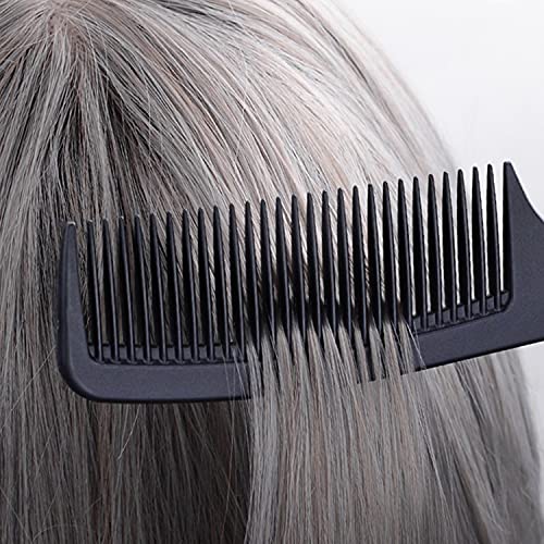 Large Tooth Detangling Comb Professional Handle Carbon Fiber Comb Cutting Hairdressing Comb Styling Essentials Round Tooth Comb Barber Tooth Comb Travel Hair Comb For Men Women #TOP6