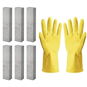 Jalan Puimsteen voor toiletreiniging, 6 Pack Verwijder toiletpot Harde waterringen Calcium opbouw en roest met…