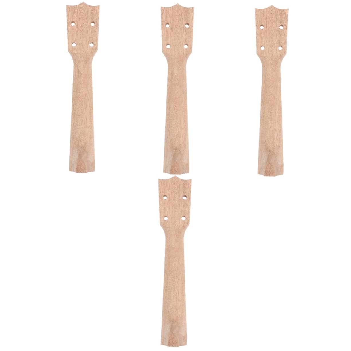 BESTonZON 4pièces Manche De Ukulélé Bois Massif Fait Main Accessoire Diy Pour Instrument De Musique Remplacement Durable Et Facile à Installer