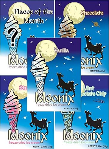 Moonix Freeze Dried Ice Cream VARIETY 5ct (Best Sellers Prime)