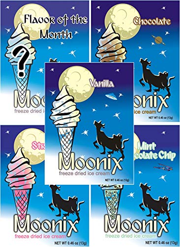Moonix Freeze Dried Ice Cream Variety 5Ct (Best Sellers Prime) #TOP4