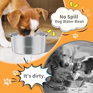 3l101ozsplashproofdogwaterbowlstainlesssteelnospilldogbowlsslowdrinkingdogwaterbowl Urban Country Home Decor 3l 101oz splash proof dog water bowl stainless steel no spill dog bowls slow drinking dog water bowl urban country home decor