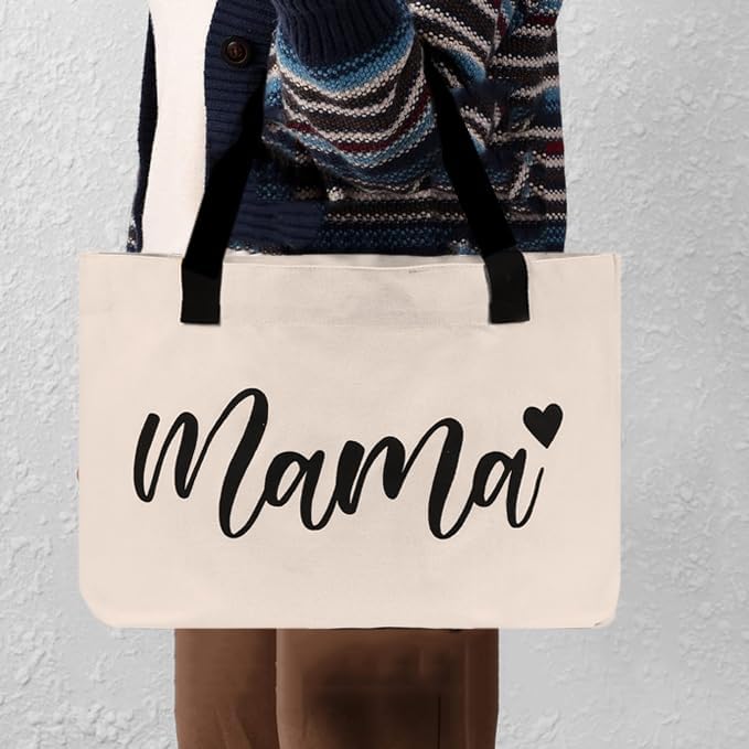 DHQH Best New Mom Gifts for Mom from Daughter Son,Gift Basket for Women Birthday Gifts for Mother-in-law Thanksgiving Presents with Candle box Tote Bag - Image 4