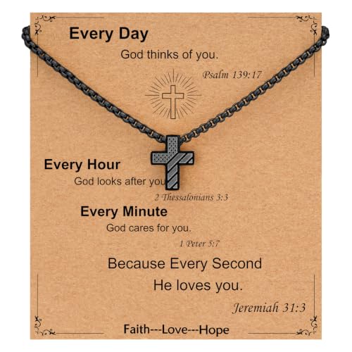 Collier croix pendentif ras de cou et chaîne ajustable pour homme et femme