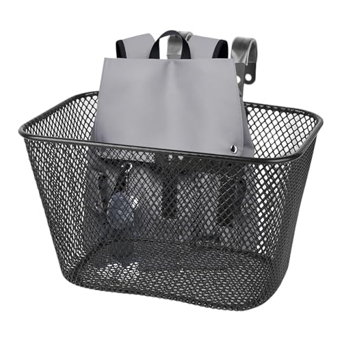 Cesta de bicicleta para niños, cesta de carga frontal para bicicleta, resistente a la intemperie, accesorio de ciclismo a prueba de óxido, organizador ligero para guardar botellas de agua, llaves