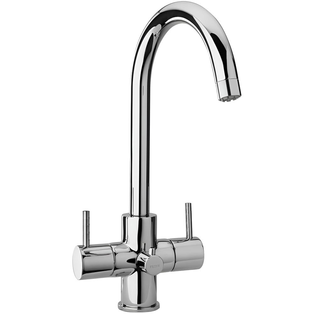 Tml White Paini Cox Italian Luxury Kitchen Filter Tap - 3 Way Triflow Filtered Pure Drinking Water Kitchen Tap