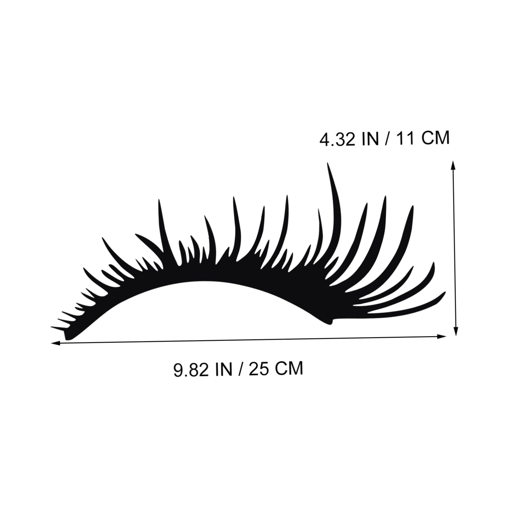 Car Eyelashes for Headlights, Black Car Lashes Sticker Funny Car Headlight Eyelashes Vehicle Body Sticker Windshield Decal for Vehicle Exterior Decoration