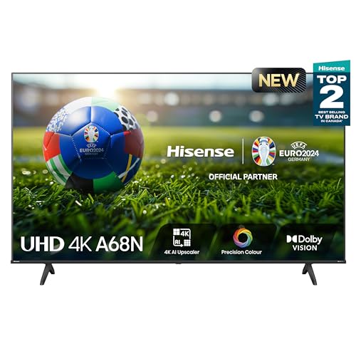 Hisense 75A68N-75 inch 4K UHD Smart Google TV with 4K AI Upscaler, DTS Virtual: X, HDR+/HDR10, Game Mode PLUS, 60Hz VRR ALLM