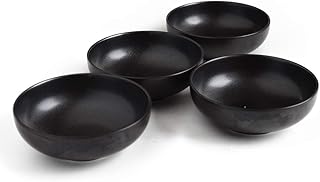 4個セット■リンドスタイメスト■PIANO ピアノ 黒 6Dボウル 16cm スープボウル サラダボウル■ カラー食器 安全食器 お皿