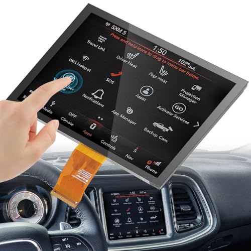 Image of Matte Finish Screen Upgraded 8.4 inch UConnect 4C UAQ Screen Replacement LCD+Digitizer Compatible with Dodge Ram Jeep Chrysler 2017 2018 2019 2020 2021 2022 Replace#LA084X01 SL(02)(1)