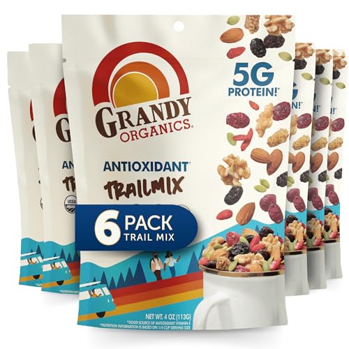 Grandy Organics Antioxidant Path Combine, Natural Combined Nuts & Superfood Snack Combine, Grain