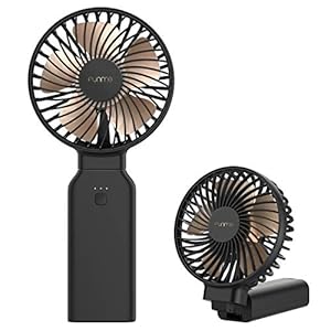 OUTXE Funme Handheld Fan 10000mAh Desk Fan Portable Battery Travel Fan, Powerful Airflow, Last 9-53 hrs for Travel, Camping and Outdoor Activities