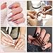 Ombre Nail Brush, Nail Painting Art Brushes with Rhinestone Handle Nail Design Brush for Nails Extension Manicure Cleaning Gradient Gel Polish