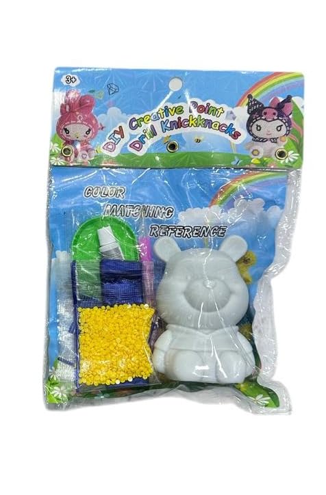 53 Arts 3 Inches Diamond Painting Craft Kit – Cute Character Model with Tools & Colorful Beads for DIY Decoration-image-10