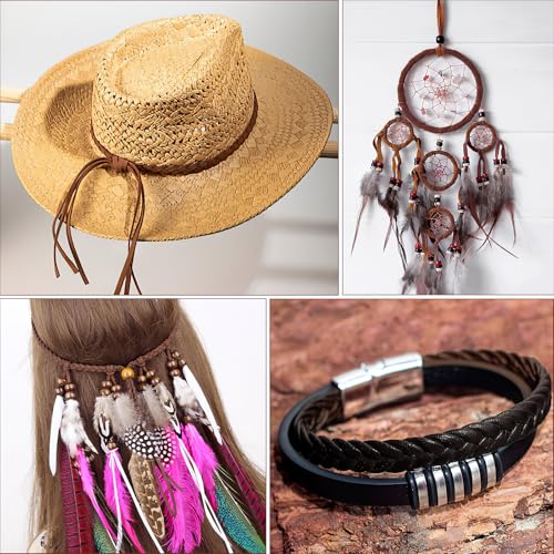 Deepton 10m Lederband 5mm Breit, Flach PU Leder Lederriemen, Braun Lederbänder Meterware, Weiches Lederstreifen, Leder für DIY-Handwerk Gürtel Armband Schmuckherstellung Kissen (braun)