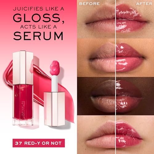 Lancôme Lip Idôle JuicyTreat Oil-in-Gloss -24HR Hydrating Gloss with Squalane for Instant Shine - Image 3