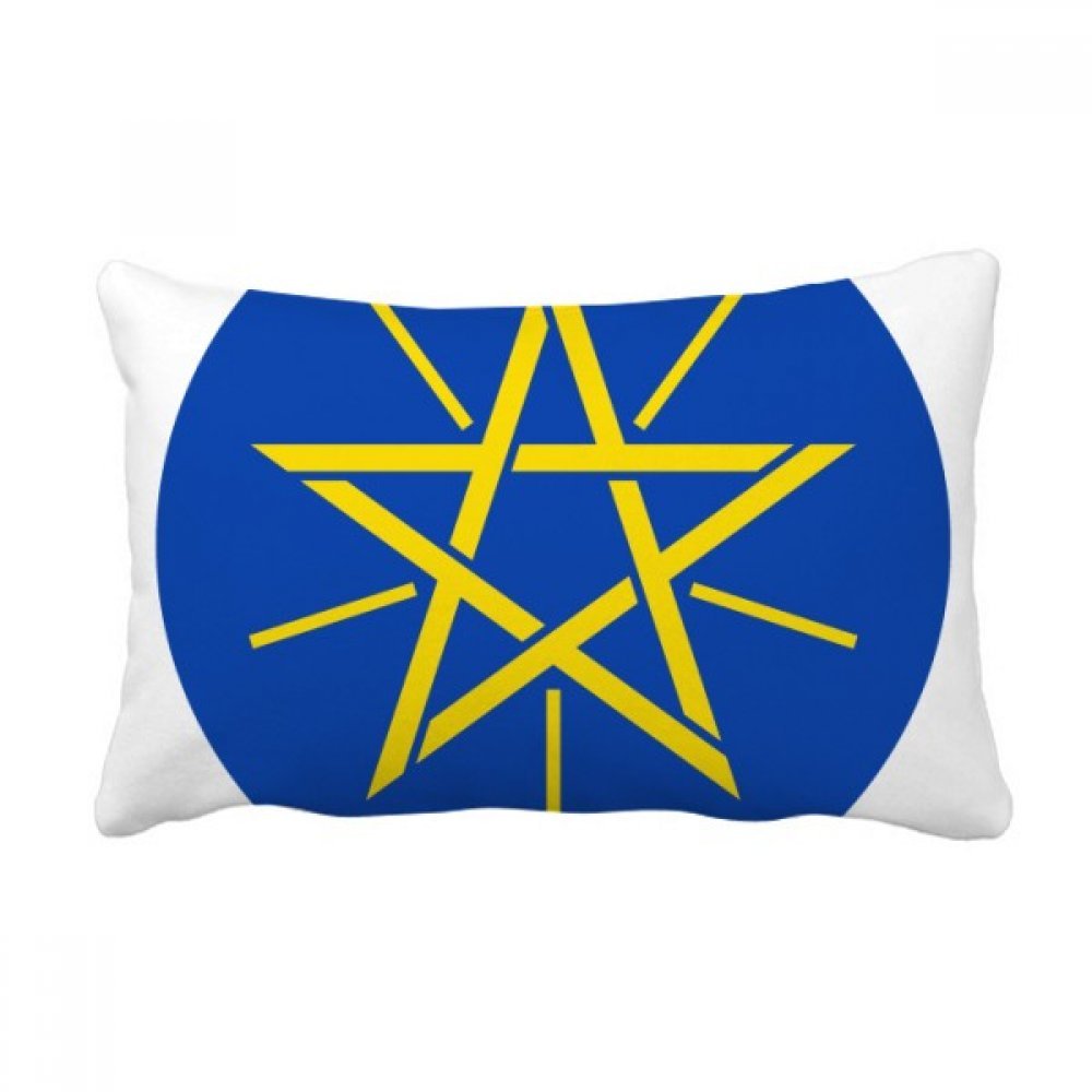 Oreiller Éthiopie emblème national coussin canapé multicolore