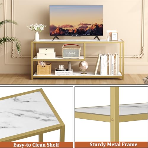 Luxury Marble Top TV Console