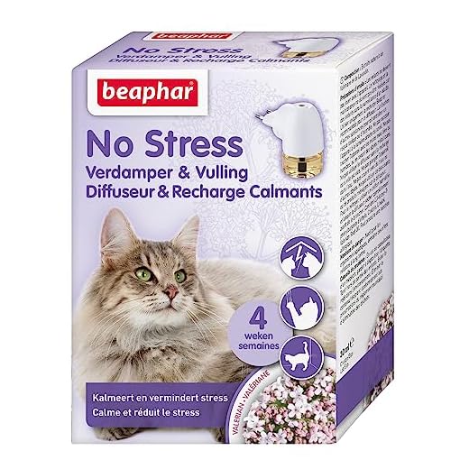 Beaphar - Diffuseur Calmant, Anti-Stress pour apaiser l'animal - Chat - 1 Prise et 1 Recharge de 30 ML