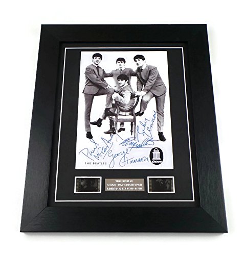 The Beatles Signed + Beatles Film Cell Limited Edition Framed