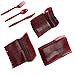 Juvale Plastic Serving Utensils Set - 144 Pieces, Red, Modern Glitter Finish - Disposable Party Utensils & Red Plastic Silverware for Events - Includes Forks, Spoons & Knives