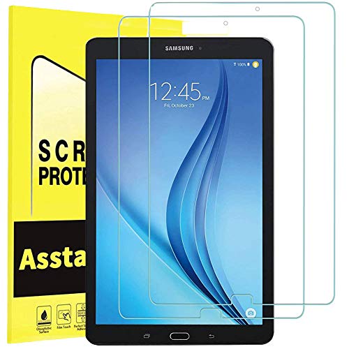 Tempered Glass Screen Protector for Samsung Galaxy Tab E 9.6 Screen Protector (SM-T560 / T561 / T565 / T567), [Case Friendly] [9H] Anti-Scratch, Bubble Free, HD Clear, Lifetime Replacement [2 Pack]