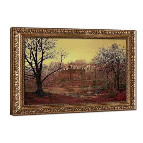 Impression sur toile A Yorkshire Home par Grimshaw - Tableau décoratif 61x91 cm