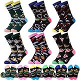 Ramede 6 Pair Nurse Week Gift Socks Nacho Average Nurse Socks for Men Women Funny Medical Gifts for Holiday Retirement Nursing Week Appreciation Duty Graduate Gifts