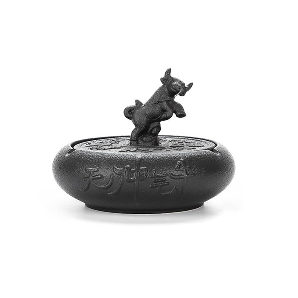 Smoking Accessories Ceramic Ashtray for Outdoor with Lid for Home Office Bar Cafe Hotel