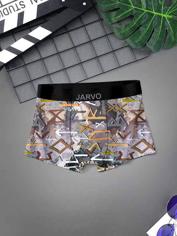 Image of JARVO Men's Nylon Fabric Plain Underwear - Comfortable, Breathable, and Stretchable Briefs-Pack Of-3-JI-0788