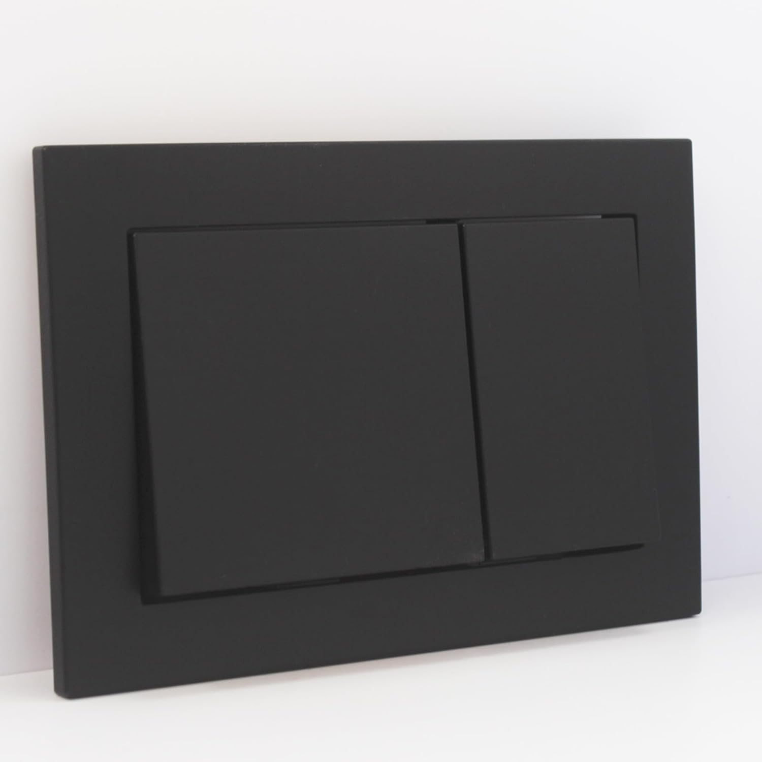 Dual-Flush Actuator Plate Toilet Flush Actuator Plate with Dual ButtonsIn Wall Mount Toilet Tank Systems Compatible with TOTO YT800#WH, Black