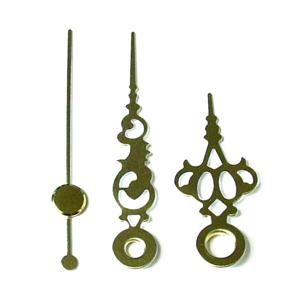 Dans Clock Shop Gold Replacement Metal Press Fit Clock Hands Compatible With Chinese Quartz Mechanism Diy Repair 50Mm