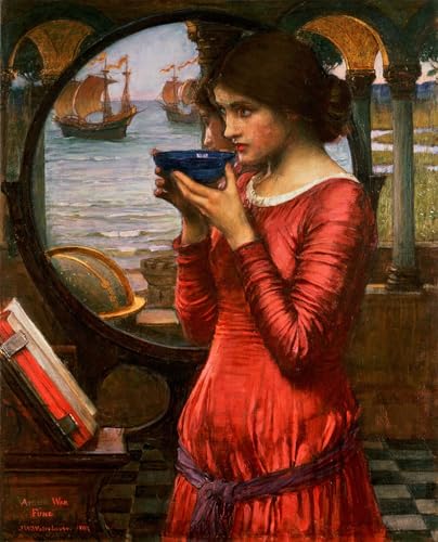 Tableau impressions d'art mural de John William Waterhouse affiche de fleurs 60x90cm