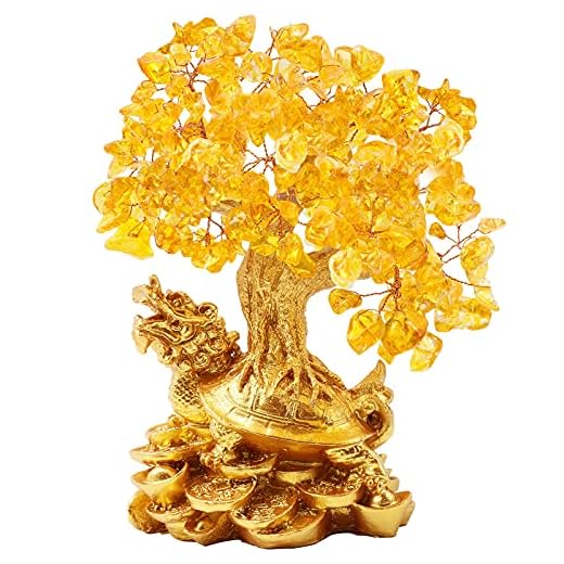 BWINKA Dragon Turtle Crystal Money Tree