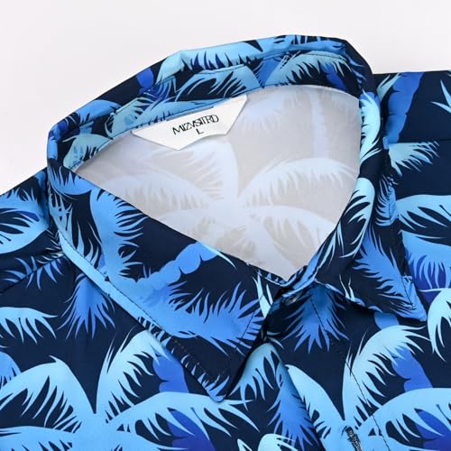 Image of Hawaiian Shirt for Men Tropical Shirts Summer Beach Button Down Short Sleeve Luau Aloha Floral Cruise Vacation Outfit 2026