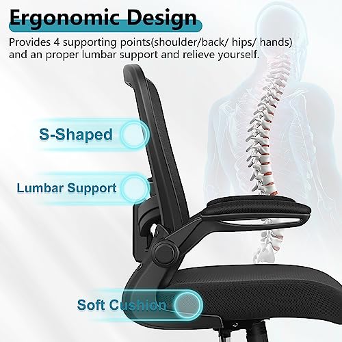 Felixking FK918-W-BLACK-PU Office Chair, Ergonomic Desk Chair Breathable Mesh Chair thumb #2