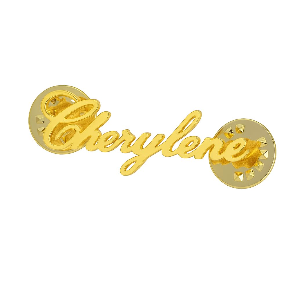 artsycollection Personalised/Customised Name Lapel Brooch/Pin for Men & Women – Custom Script Name Brooch Pin for Wedding, Office, Blazer, Sherwani & Formal Wear – Stylish Custom Jewelry Gift-picture-22