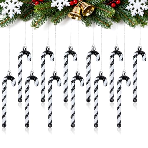 Joxessaien 12 Stück Christbaumschmuck Zuckerstangen, Weihnachtsbaum...