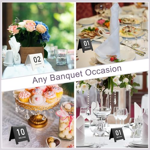 Plaques d'immatriculation de table en acrylique de qualité pour banquet chic