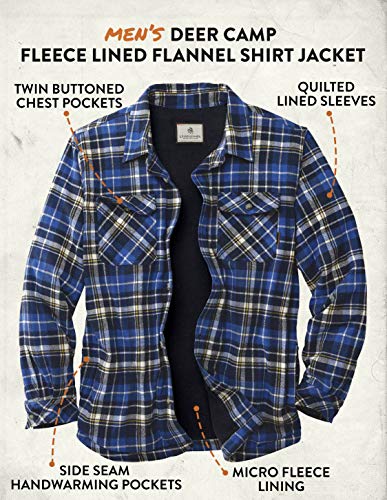 Image of Legendary Whitetails Men's Deer Camp Berber Lined Flannel Shirt Jacket