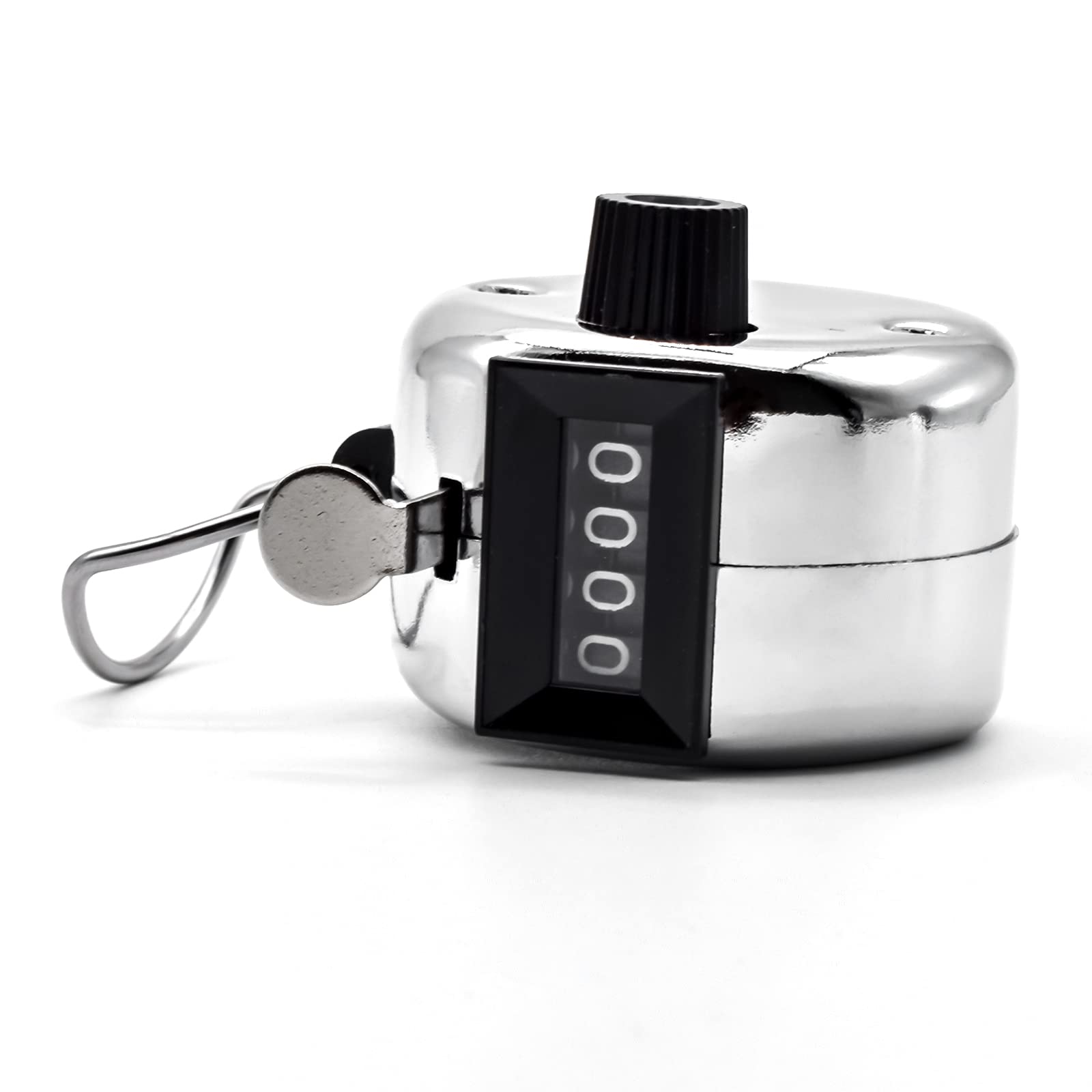 Clicker contatore in metallo, contatore manuale a 4 cifre, per golf, sport, eventi scolastici