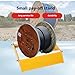 Atsoya Cable Drum Roller Reel Dispenser, 500 kg Capacity, Manual Cable Reel Dispenser for Wire Diameter 30-70 cm Width 50 cm, Industrial Metal Spool Stand, Portable Cord Unwinder