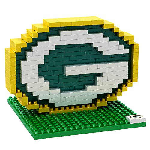 NFL Green Bay Packers Mini BRXLZ Logo Building Blocks, One Size, Green