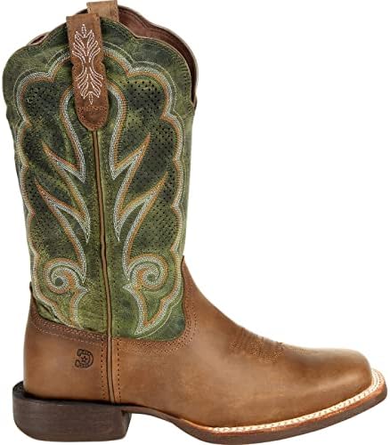 Durango Women's Lady Rebel PRO Western Boot, Dusty Brown and Olive Green, 8 | Image 6