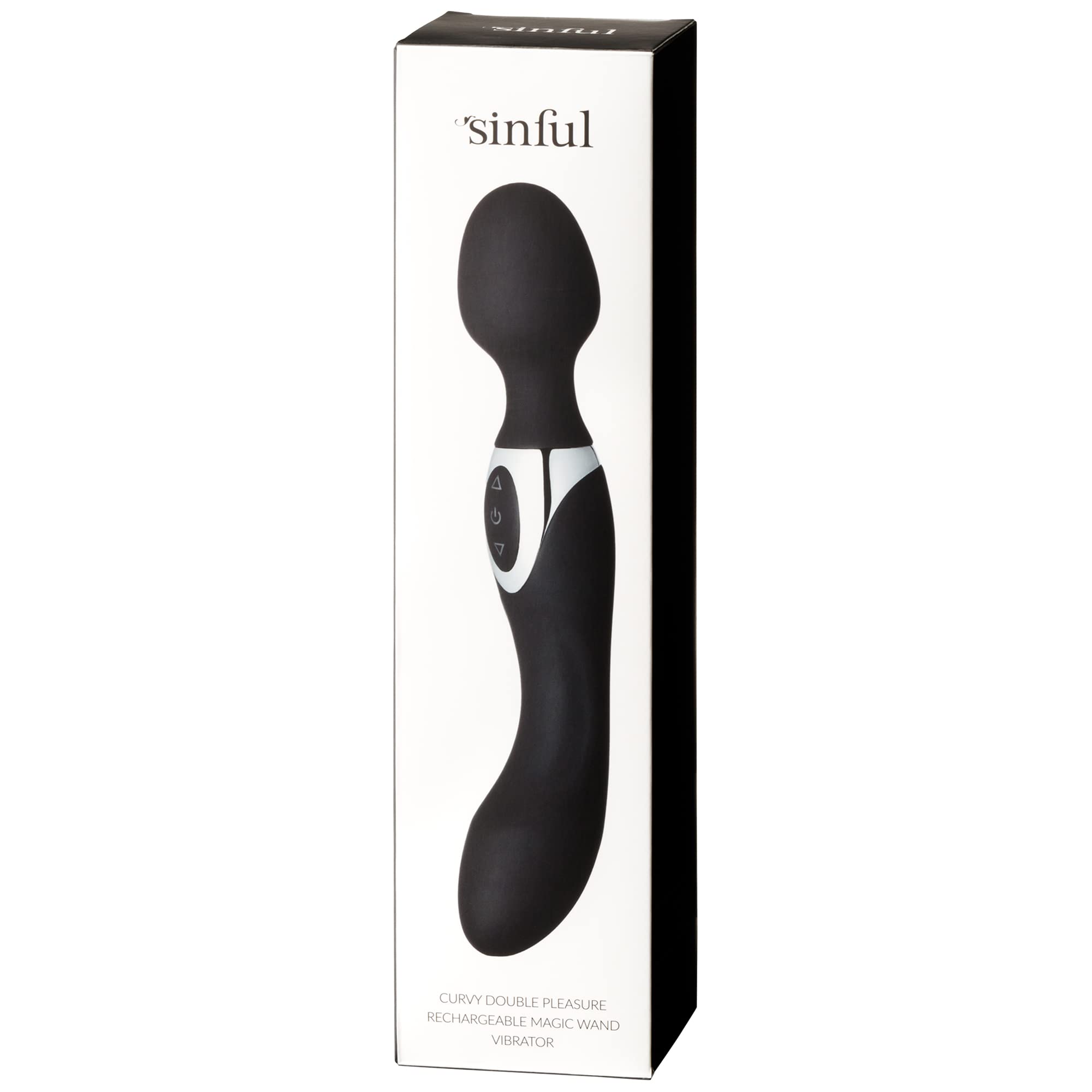 Sinful Varita mágica vibrador – Varita de placer doble juguete para adultos – Potente juguete sexual varita masajeador – recargable e impermeable juguetes sexuales para parejas – Juguete vibrador