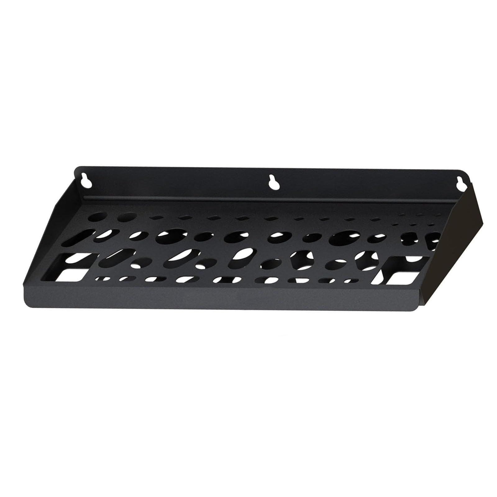 Yjcnelcr 51 Hole Wall Mounted Tool Storage Rack Heavy Gauge Carbon Steel Garage Shelf for Tools and Accessories Rustproof Tool Planner